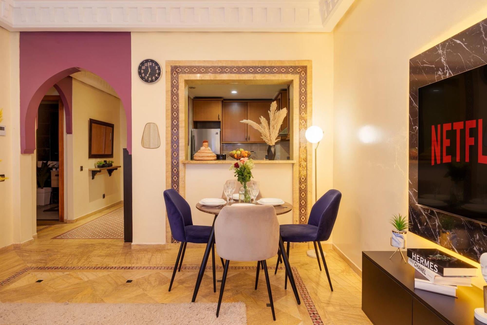 Chic Gueliz Plaza Avec Vue Appartement Marrakesh
