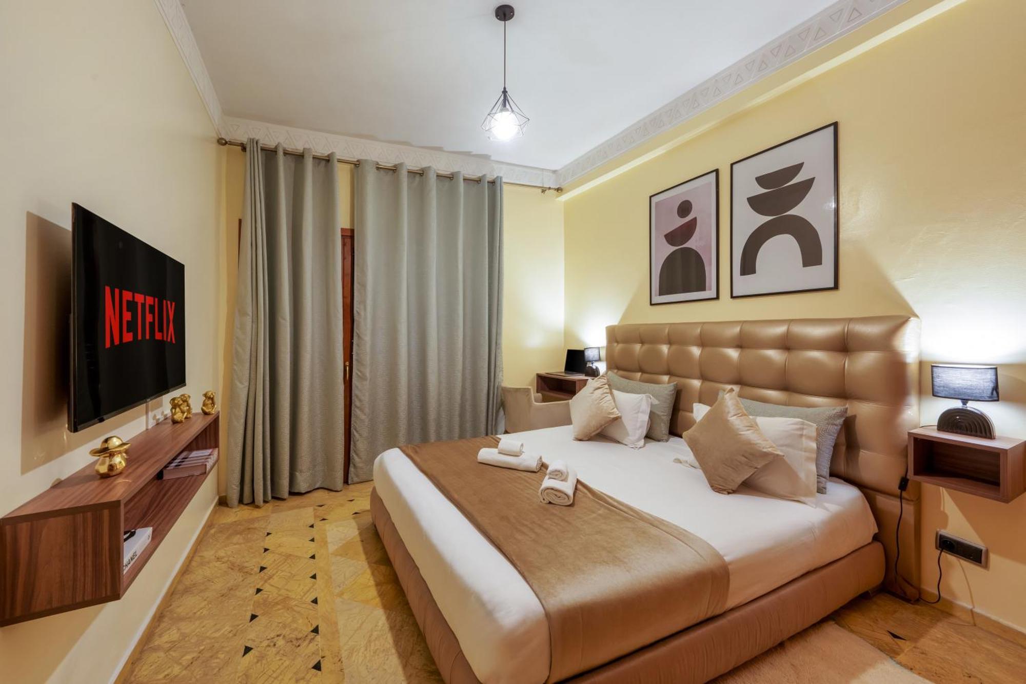 Chic Gueliz Plaza Avec Vue Appartement Marrakesh